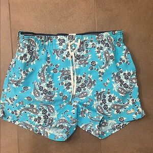2xist Turquoise Paisley Swim Trunks
